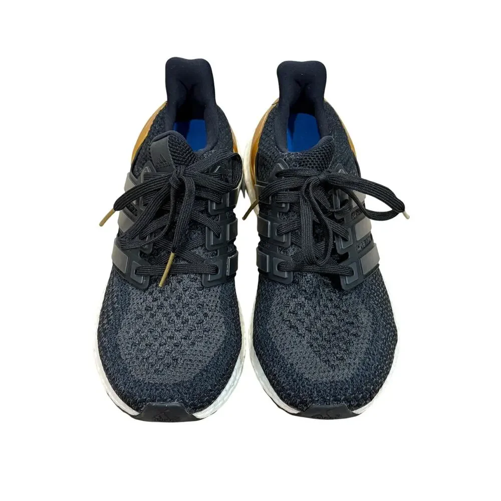 Adidas Ultraboost 2.0 Sneakers Men 7.5 Black White Gold NCAA UCLA Rare